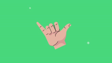 hand human be cool signal animation