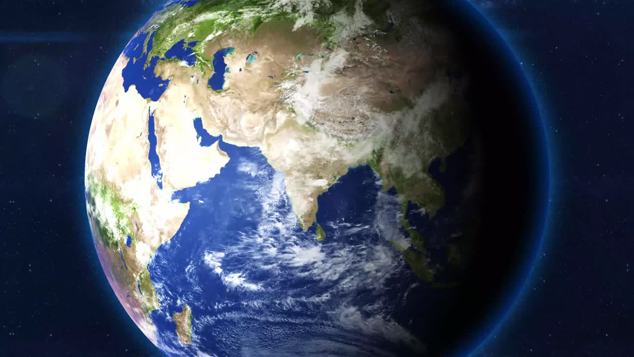 Planet Earth Showing The Algeria And Nearby Countries. - closeup shot