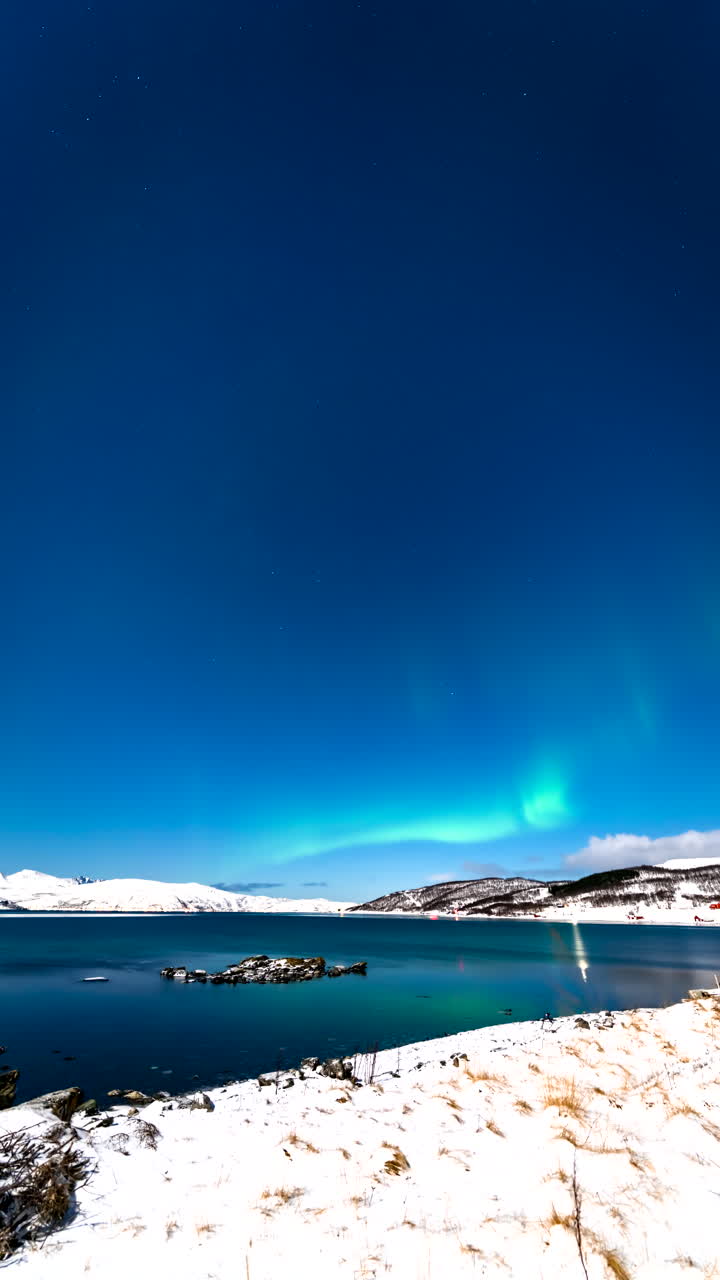 Beautiful blue glowing radiant skies, reflecting water enchanting motion