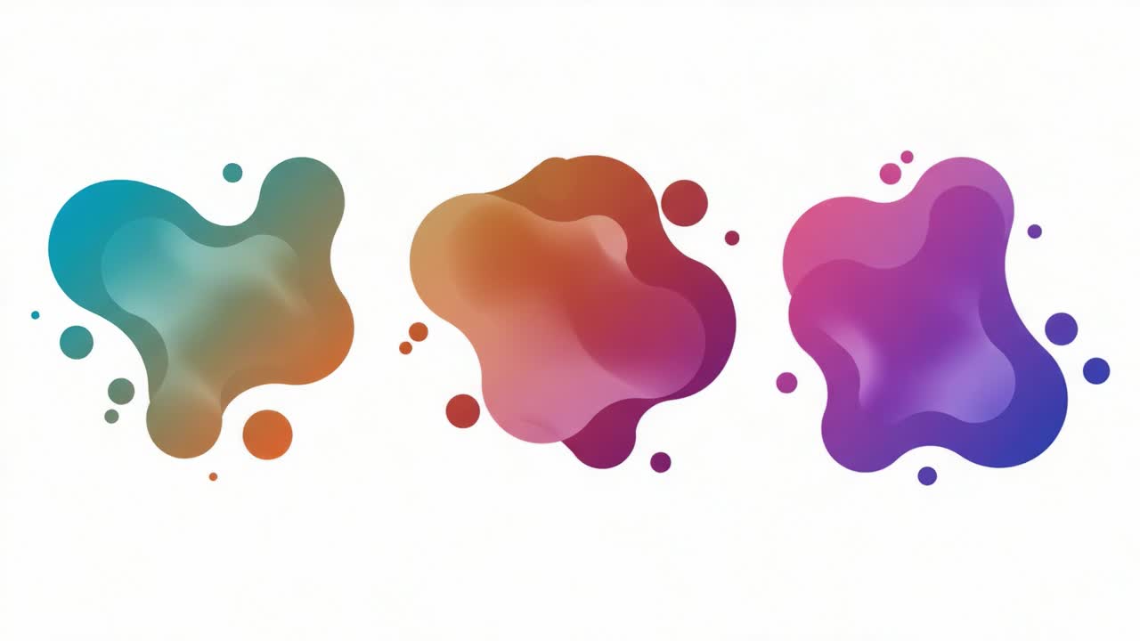 Transformative Flow: A Vivid Journey Through Colorful, Abstract Fluid Shapes Captured in Motion, Showcasing the Intricacies of Artistic Design and Color Blending