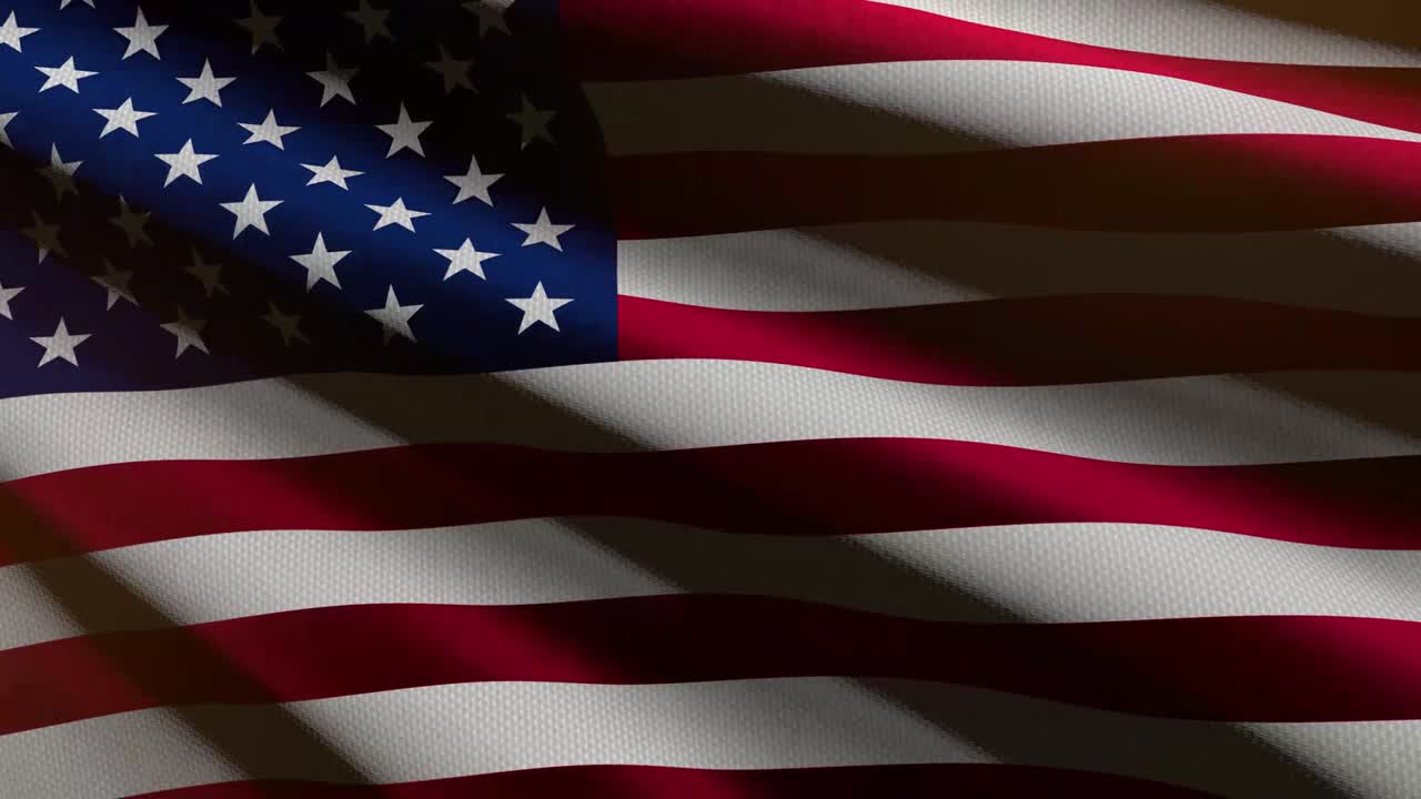 bandera de los estados unidos - animación de bucle