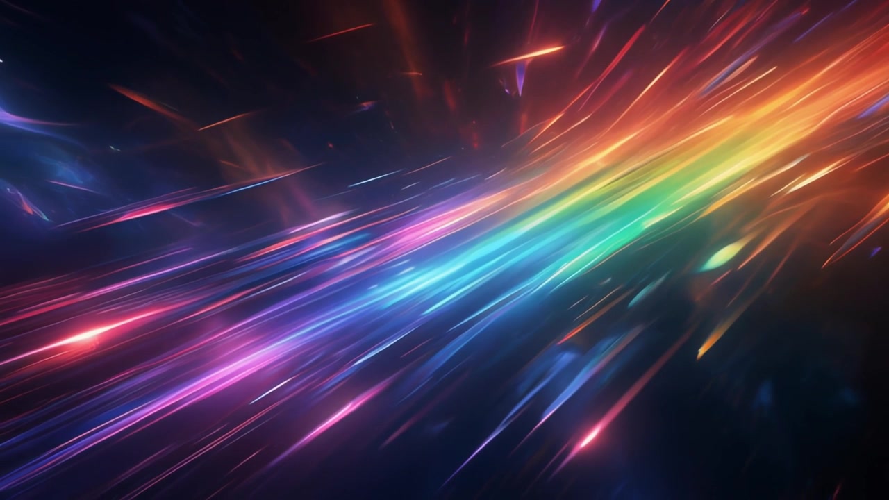 Abstract Motion Background with Vibrant Streaking Light Trails
