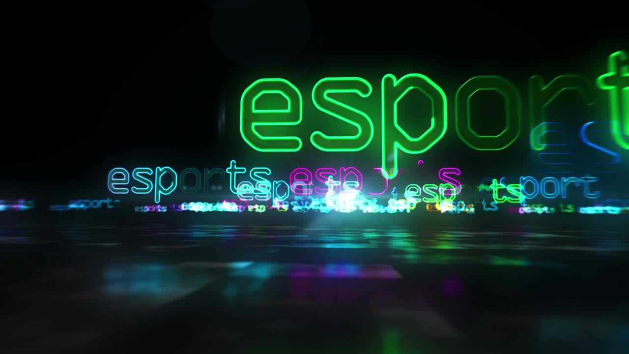 torneo de deportes electrónicos abstracto animación de hiperespacio en bucle