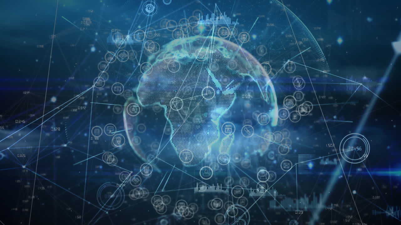Graphic illustration of a the earth