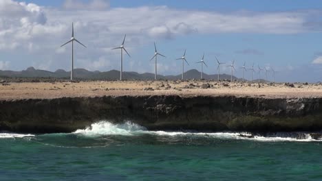 windmills and waves