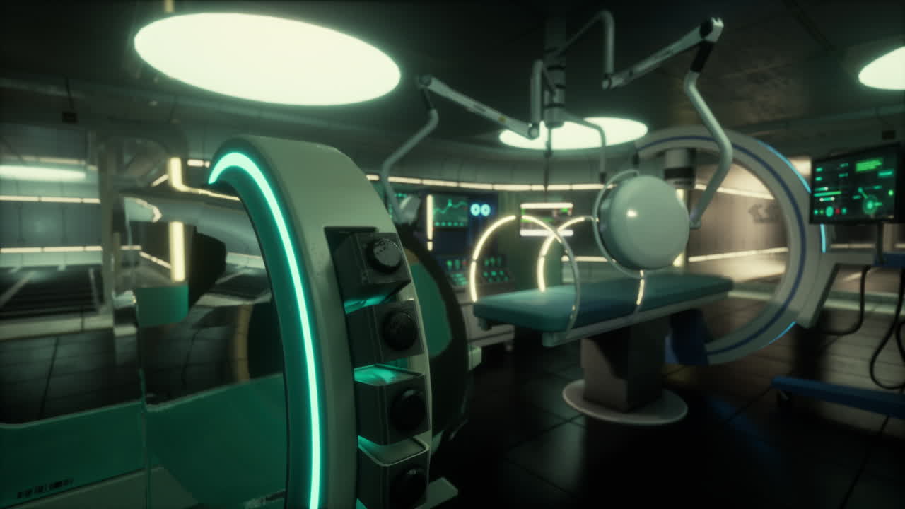 sala de operaciones futurista