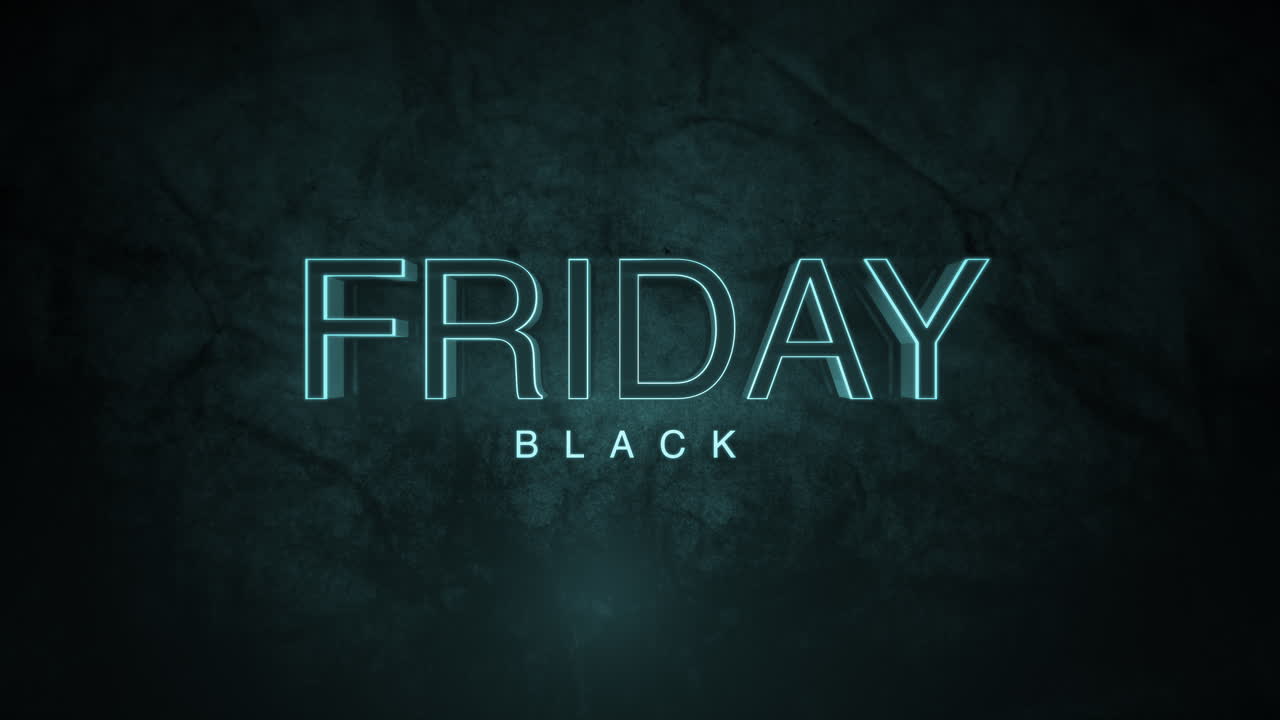texto de viernes negro monocromo oscuro en gradiente verde oscuro