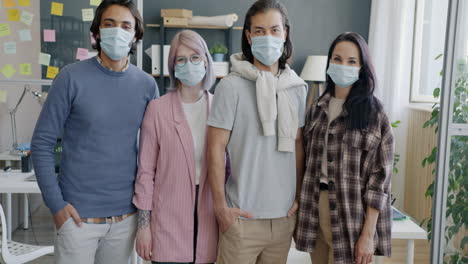 team photo during pandemic
