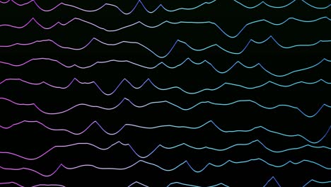 Abstract gradient noise wave background. Technology big data background. Motion of digital data flow. Big data wave. Futuristic wave. Cyber or technology background. 4K loop animation