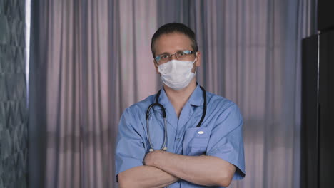retrato de un joven médico, con un estetoscopio