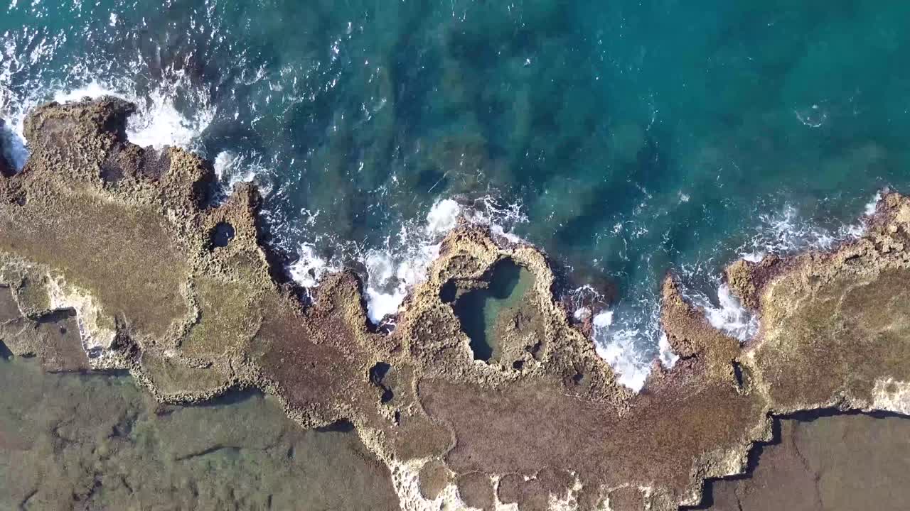 Aerial Drone High Shot Above A Cliff