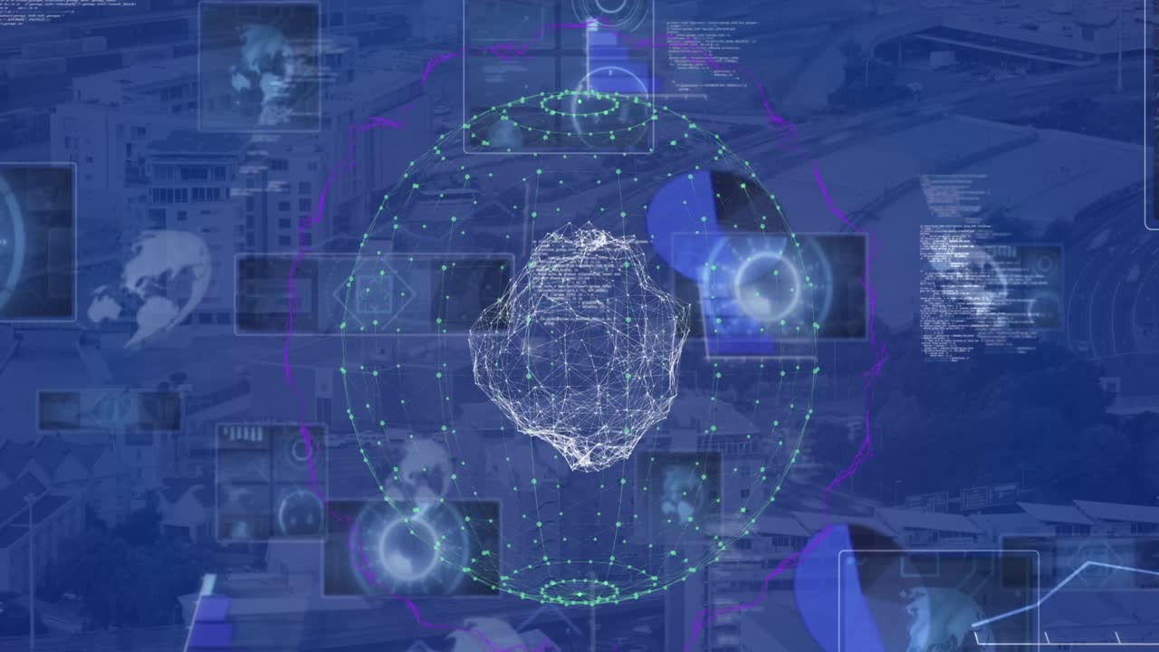 전 세계와 도시 풍경에 대한 데이터 처리 및 스캔 범위의 구성