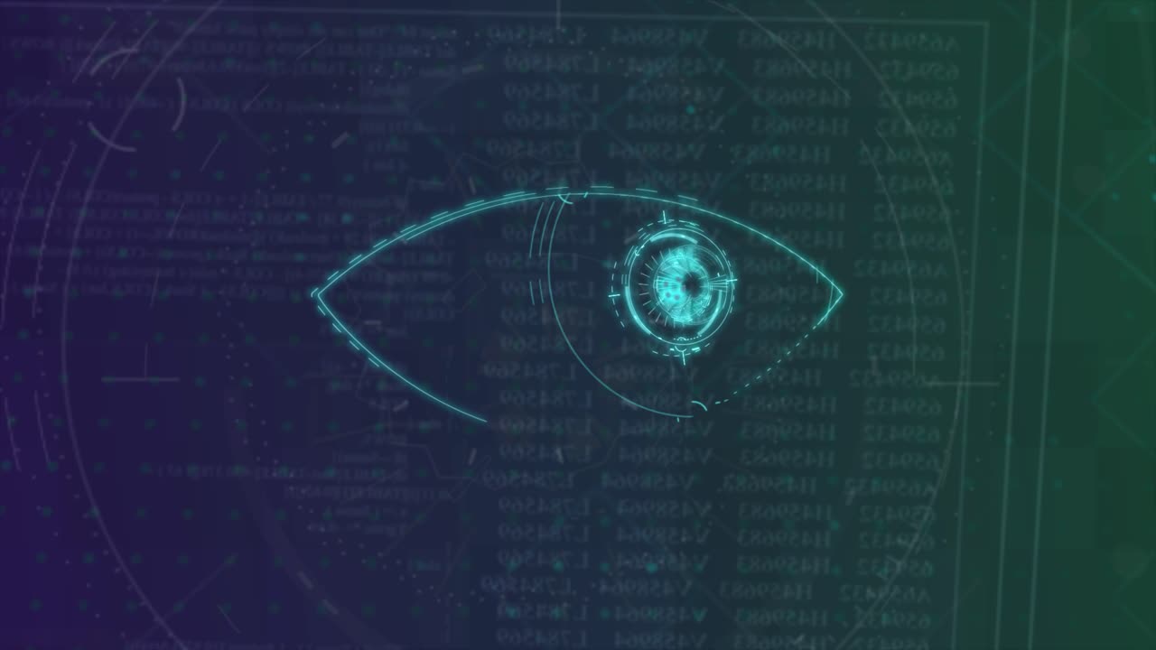 Futuristic Eye Scan Technology