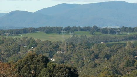 Cordilleras-Dandenong,-Melbourne,-Australia,-En-Un-Día-Claro-De-Invierno