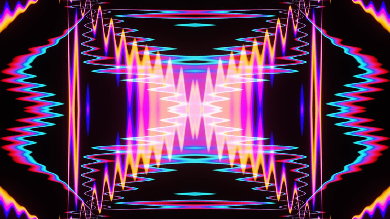 efecto de glitch de plasma de neón de bucle vj