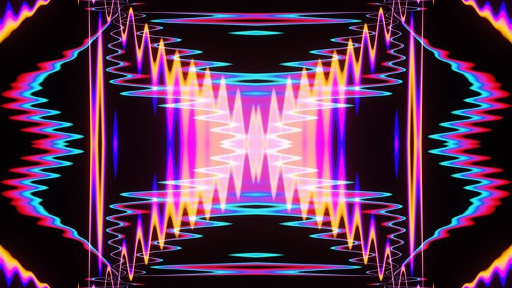 Plasma neon glitch effect VJ Loop