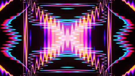 efecto de glitch de plasma de neón de bucle vj