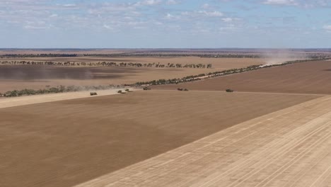 cosecha de grano de amplia hectárea en el oeste de australia