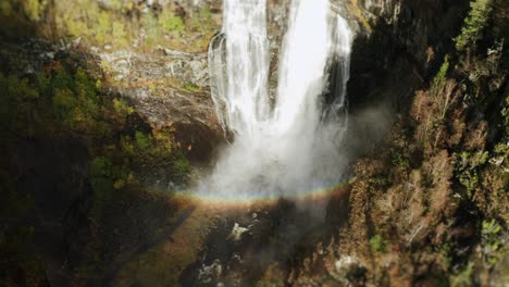 Aerial-view-of-the-fmous-Skjerfossen-waterfall