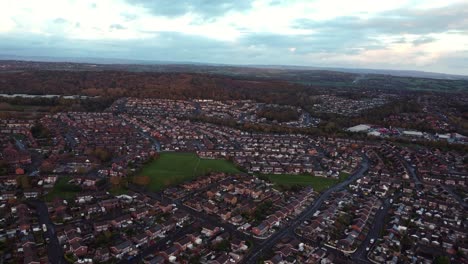 Aerial View of a Housing Estate