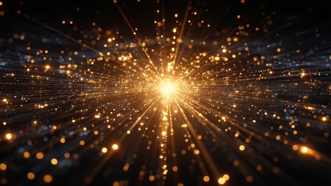 An Explosion of Light and Energy: Capturing the Dynamic Flow of Radiance and Sparkles in a Spectacular Burst of Luminescence