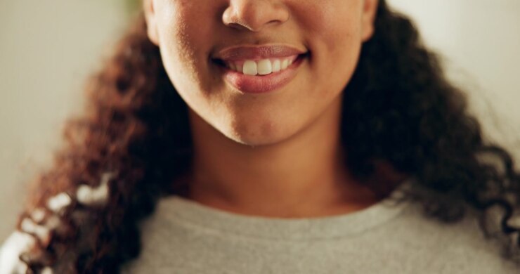Close-up of a Young Woman Smiling