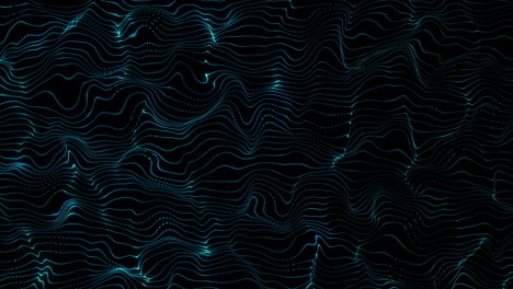 animación de fondo negro con ondas azules en movimiento