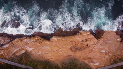 Sydney-Australia-Bouddi-Beach-Drone-Birdseye-Pan-out