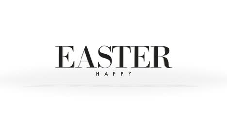 happy easter logo a festive celebration in black letters