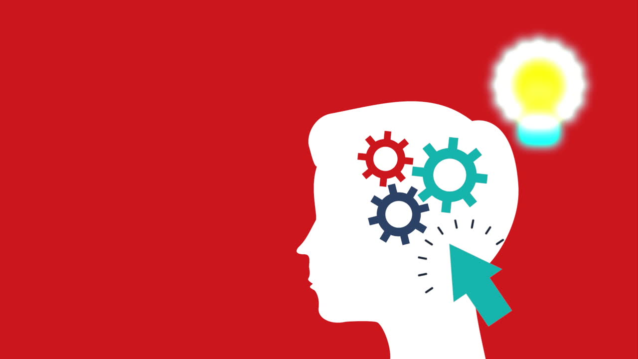 profile human with learning icons