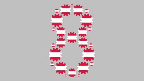 número ocho austriaco