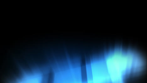 glowing lights on black background