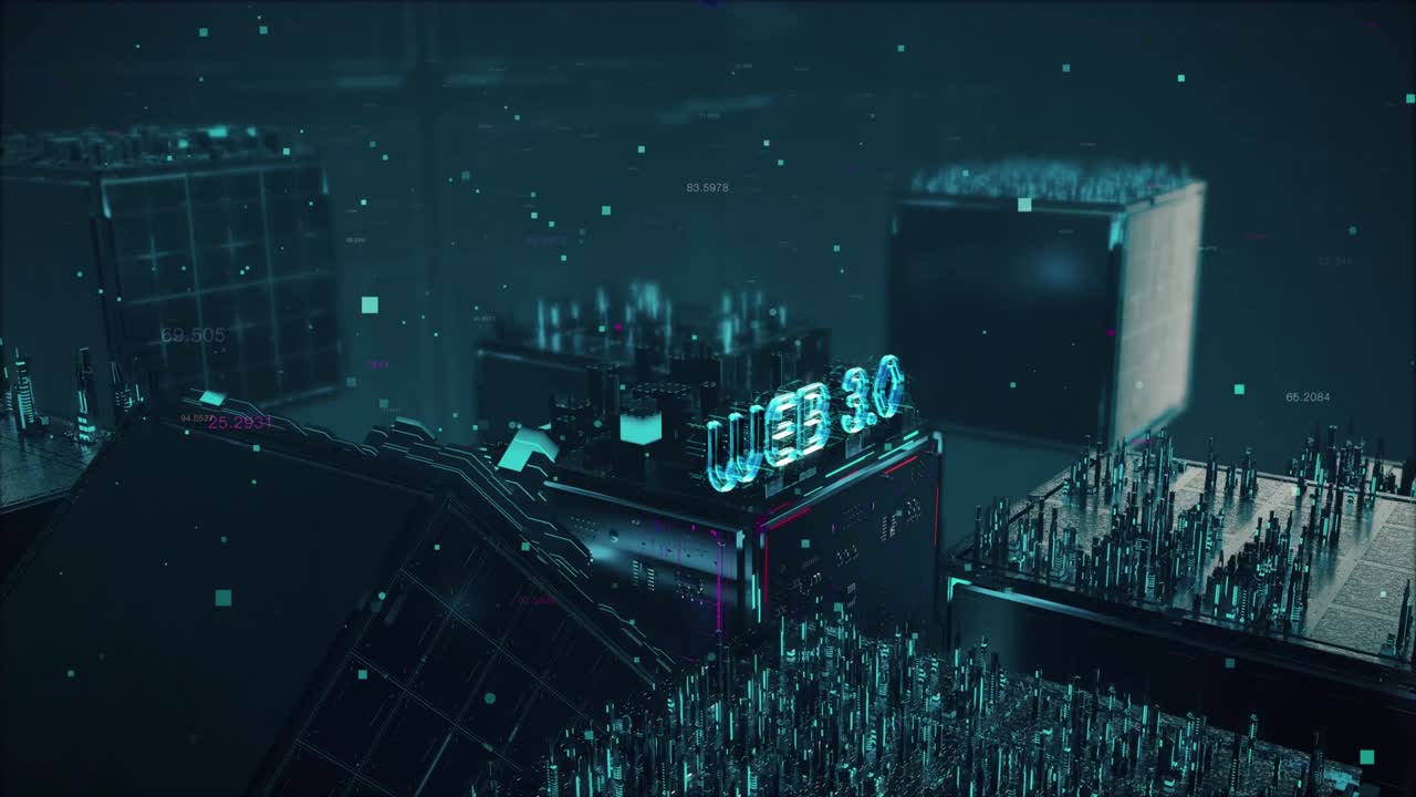 Dex with digital technology hitech concept