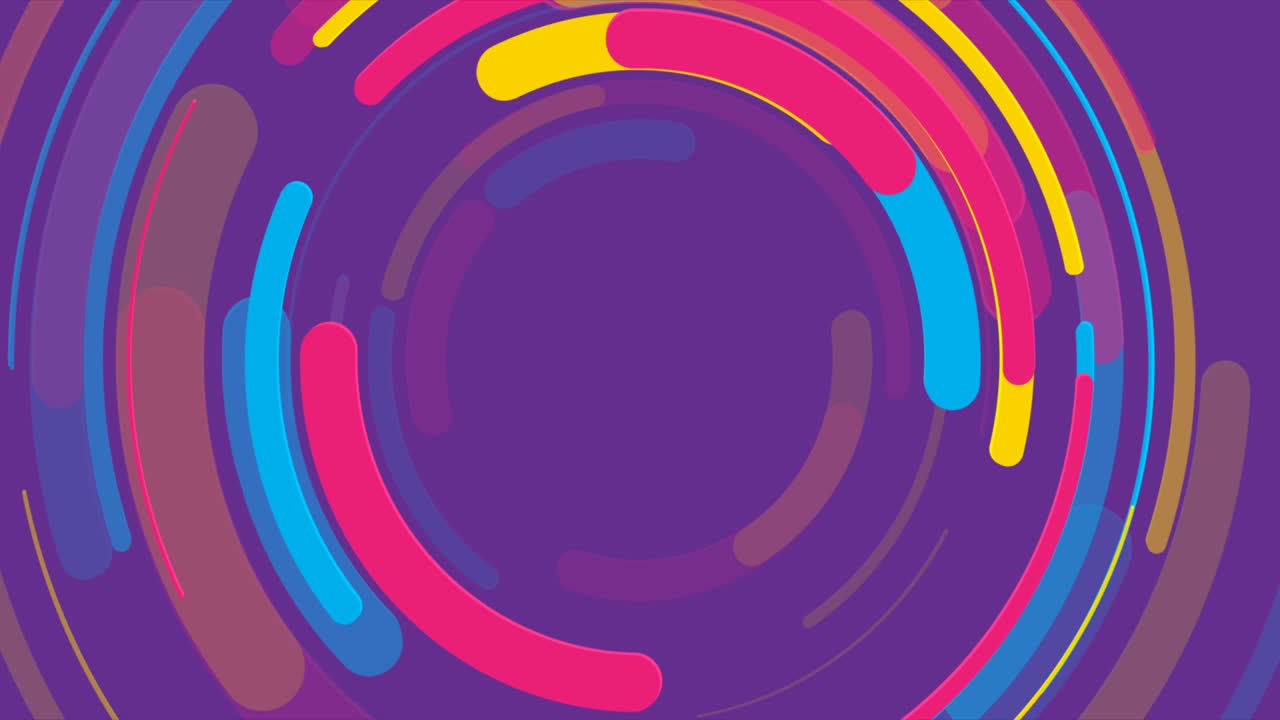 círculos de papel geométricos mínimos coloridos fondo de movimiento abstracto