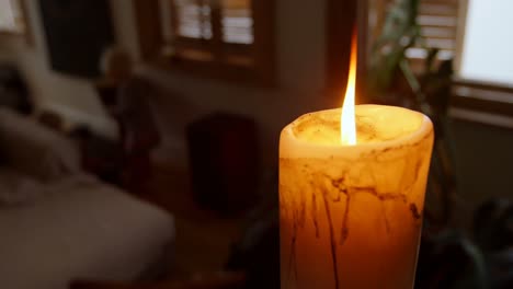 Candle-burning-at-home-4k