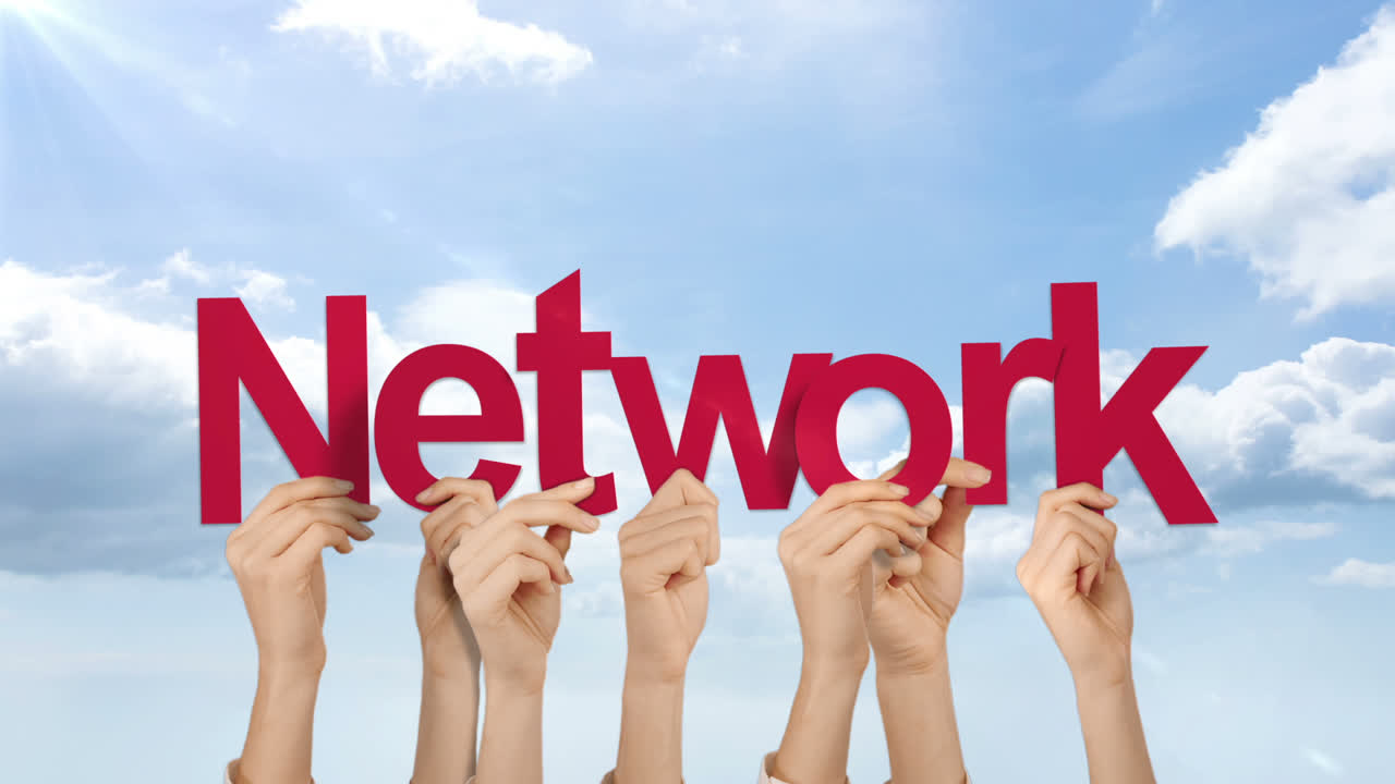 손을  ⁇ 고 있는 네트워크