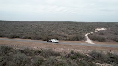 side view of rv travel