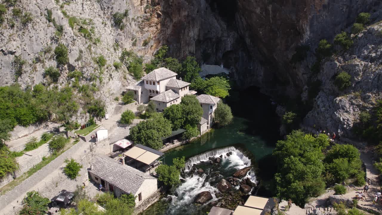 Blagaj Dervish Monastery at Spring's Edge, Bosnia and Herzegovina