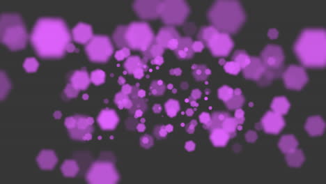 animación mosca resumen púrpura bokeh y partículas sobre fondo brillante feliz año nuevo y feliz navidad tema 6