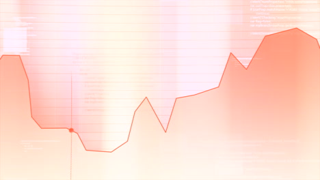 data analysis graph with coding background