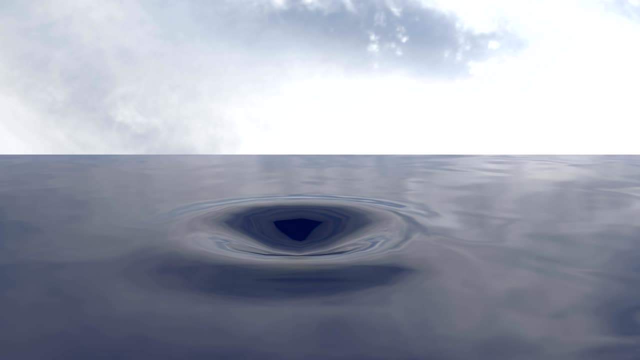 비가 내리는 물방울, 느린 모션 클로즈업