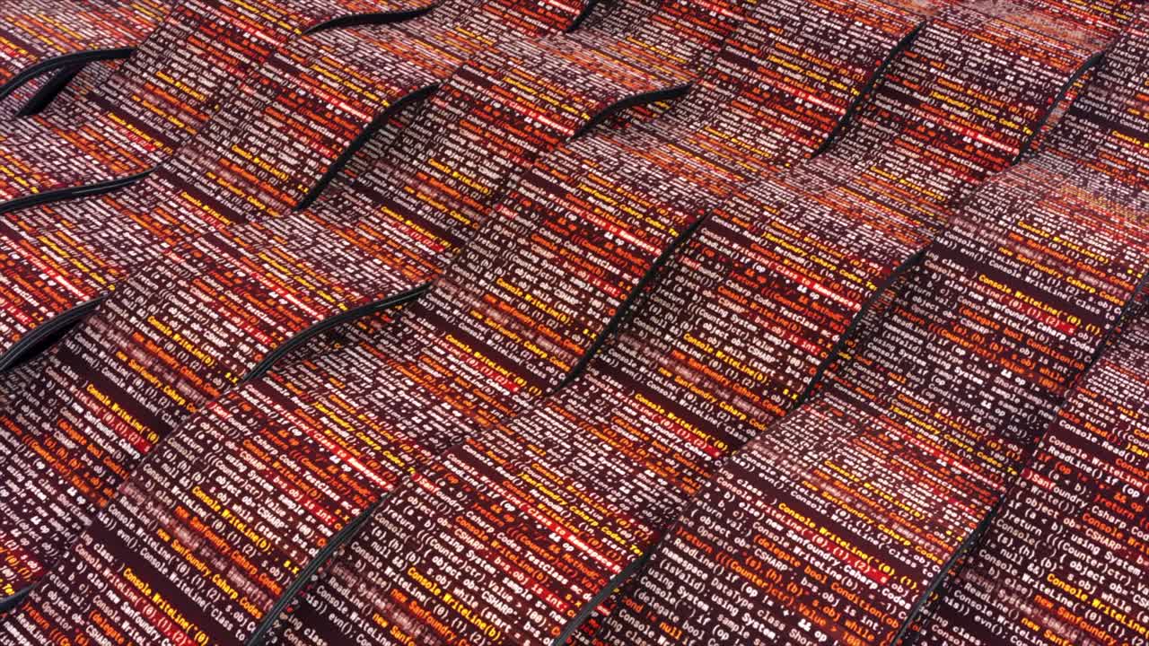 onda abstracta de código