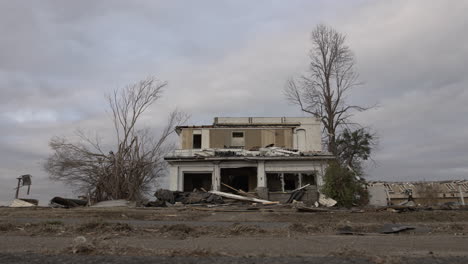 dano do tornado de mayfield kentucky e devastação da cidade e vizinhança após a tempestade em 4k