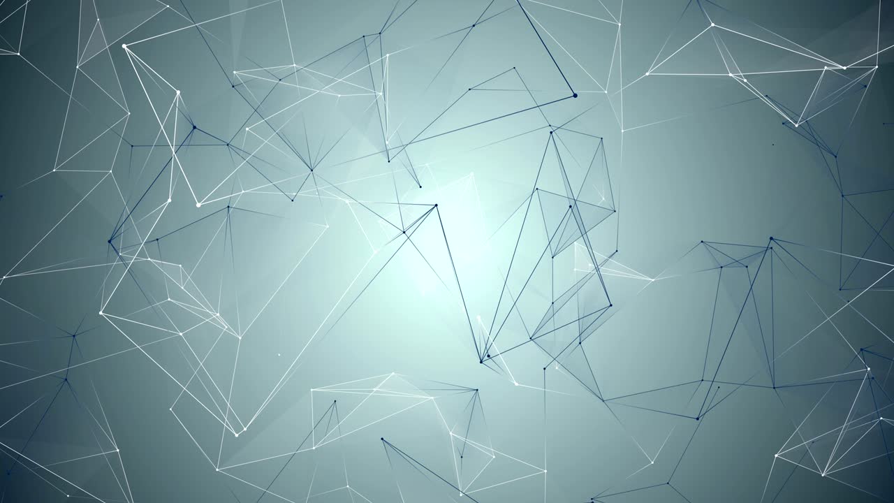 abstract blue geometrical background with lines and dots