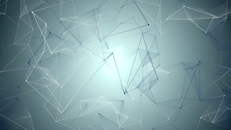 fondo geométrico azul abstracto con líneas y puntos