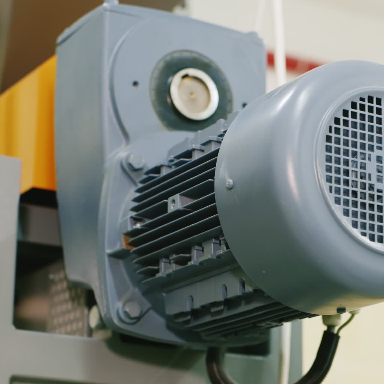 Compressor Engine Pumps Liquid Through The Pipes