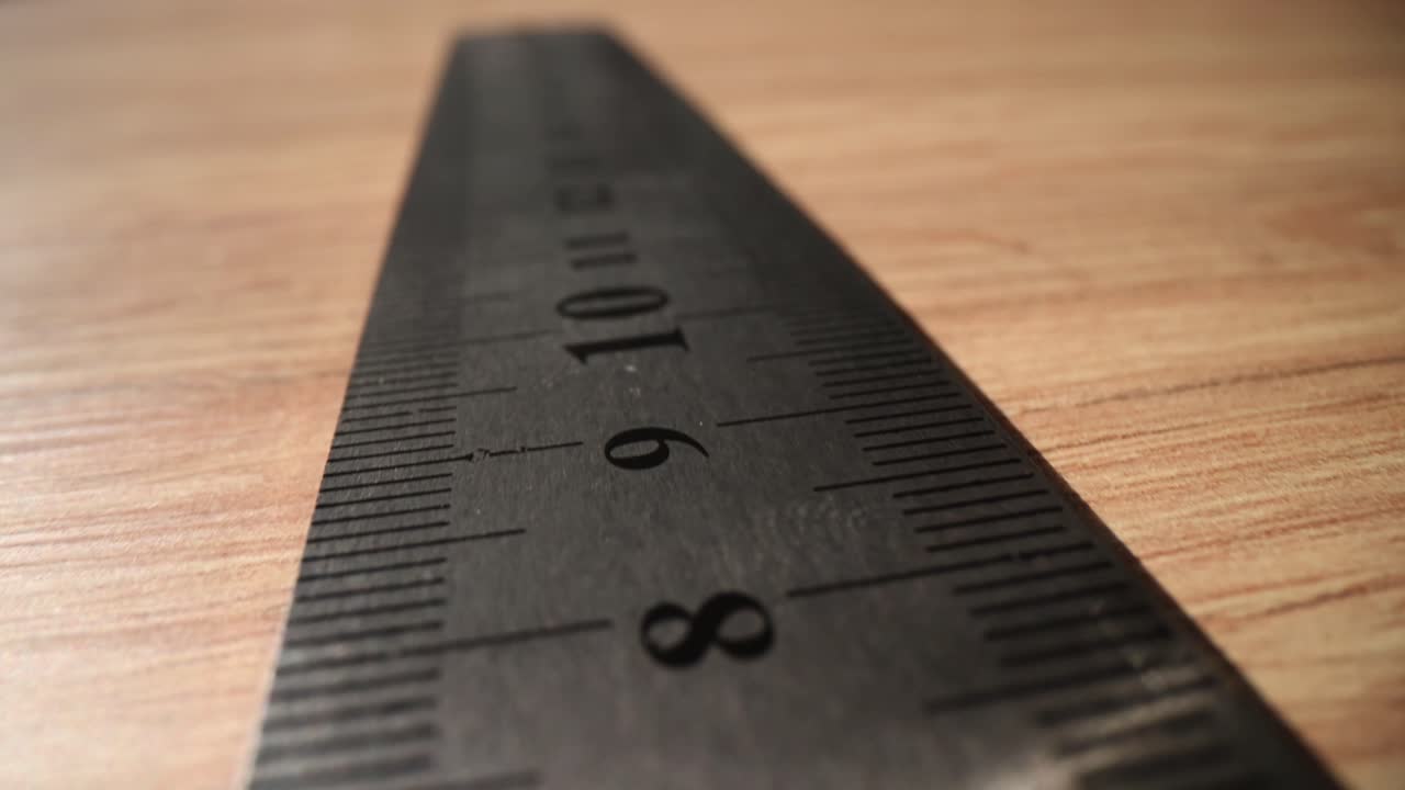 Close-up of a ruler