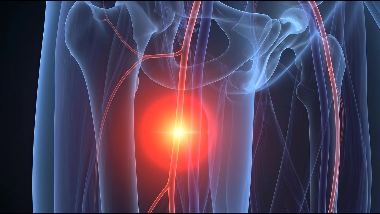 Medical Animation of Thigh Pain and Vascular System
