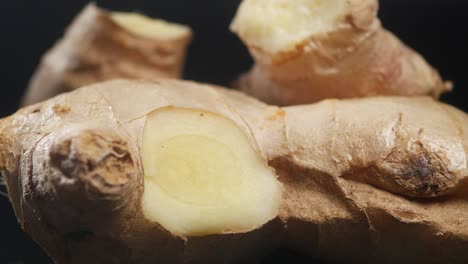 closeup of ginger root