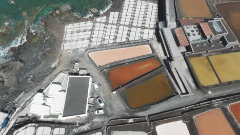 Sunny-Skies-Over-Fuencaliente-Salt-Pans-and-Lighthouse:-Aerial-Perspectives